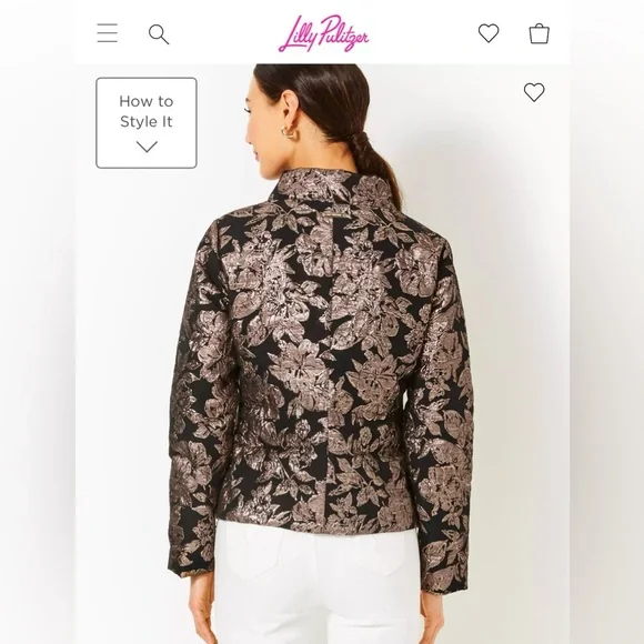 NWT! Lilly Pulitzer Emelyn brocade jacket